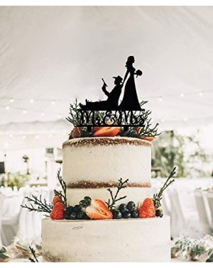 Cake & Cupcake Toppers Mr and Mrs Wedding Cake Topper- Funny Gun Theme Wedding Bridal Shower or Anniversary Cake Topper (Gun)...