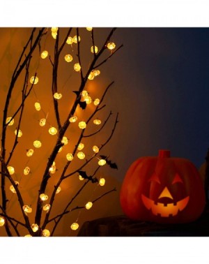 Indoor String Lights Halloween Pumpkin String Lights- Pumpkin Decor Autumn Indoor and Outdoor Party Fairy Lights- 3D Jack-O'-...