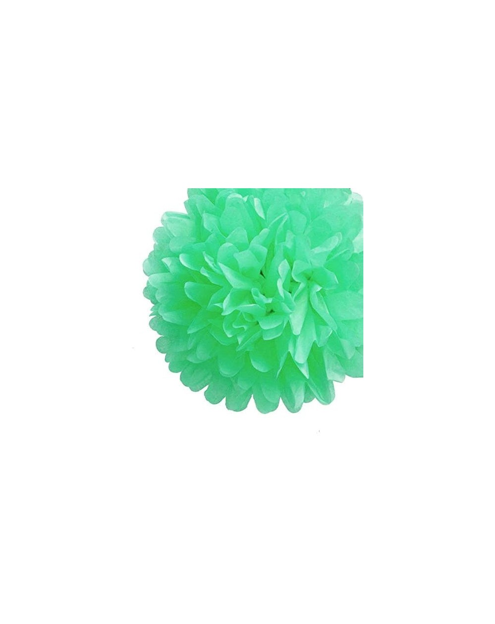 Tissue Pom Poms EZ-Fluff 12 Inch Cool Mint Green Tissue Paper Pom Poms Flowers Balls- Hanging Decorations (4 Pack) - Cool Min...