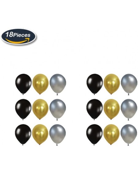 Balloons Classy 30TH Birthday Party Decorations Kit-Black Happy Brithday Banner-Silver 30 Mylar Foil Balloon- Star- Latex Bal...