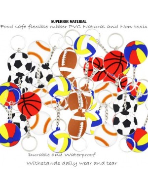 Party Favors 36-Pack Sports Ball Keychains Key Ring Decorations Boys Birthday Party Favors Supplies- Perfert Ball Craft Gift ...