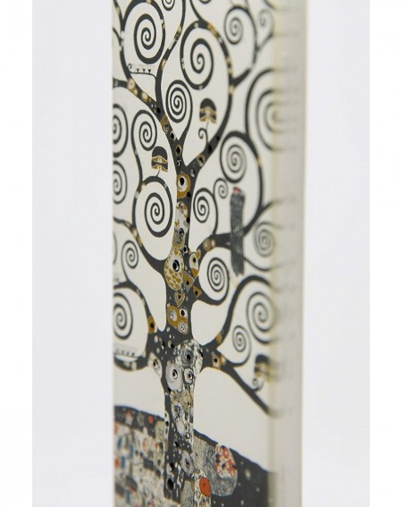 Candles Hand Painted Flat Candle - Gustav Klimt Tree of Life Artwork - Unscented- Dripless- Smokeless- Decorative - Unique Gi...
