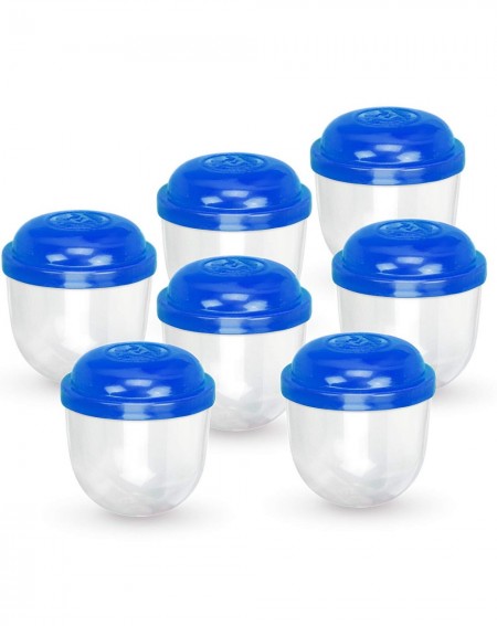 Party Favors Empty Plastic Capsules 2 inch Large Acorn Capsule for Kids Bulk 50 Count Blue Surprise Containers for Toys Party...