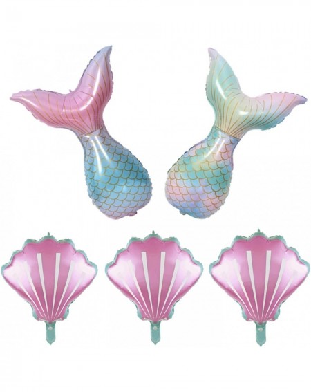 Balloons 12 Pieces Mermaid Tail and Seashell Foil Balloons for Mermaid/Under the Sea/Summer Birthday/Baby Shower/Wedding Them...