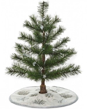 Ornaments 2020- Miniature Glistening Christmas Tree Garland- 10' - Glistening Garland - C9195ASTLK4 $11.48