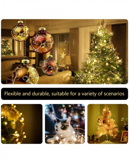 Outdoor String Lights Fairy Lights Battery Operated Christmas String Lights Remote Control Timer Twinkle String Lights 8 Mode...