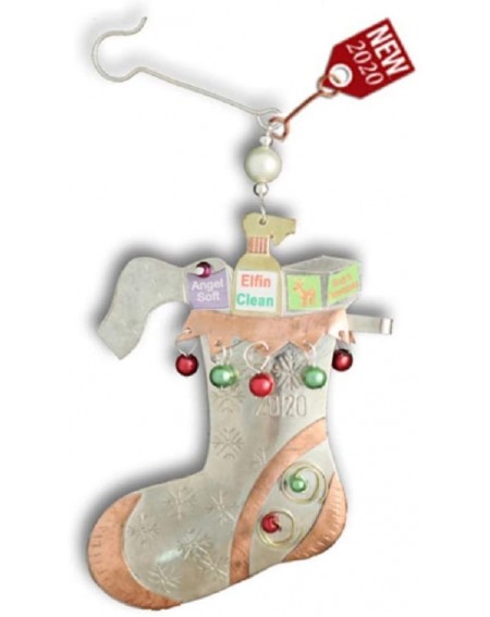 Ornaments Pandemic Christmas Stocking 2020 Commemorative Collectible Christmas Ornament Fair Trade Bronze Nickel and Copper -...