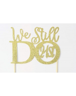Cake & Cupcake Toppers Glitter Gold 21st Anniversary Cake Topper We Still Do 21st Vow Renewal Wedding Anniversary Cake Topper...