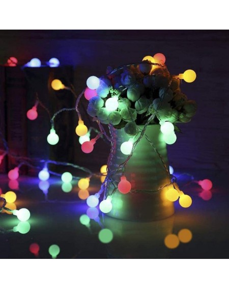 Indoor String Lights 14.8 FT LED String Lights- 40 LED Waterproof Ball Lights- Fairy Starry String Light Battery Powered with...