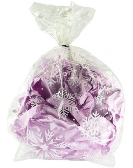 Favors Pack of 24 Plastic Printed Goody Bags with Twist Ties- Food Safe - Snowflake - Snowflake - C218ZHSDA8G $9.84