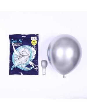 Balloons 3.2g 12Inch 100pcs Metallic Chrome Balloon in Silver for Wedding Birthday Party Decoration (Silver) - CV18IK3HA5A $1...