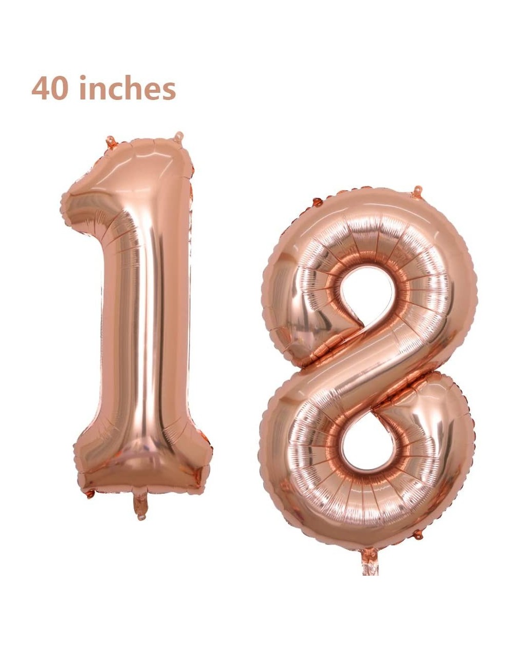 Balloons 40 inch Jumbo 18 Rose Gold Foil Balloons for Birthday Party Supplies-Anniversary Events Decorations and Graduation D...