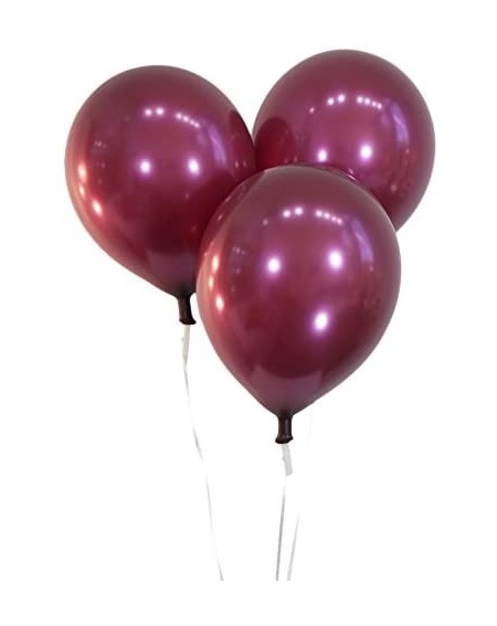 Balloons Creative Balloons 12" Latex Balloons - Pack of 100 Pieces - Metallic Burgundy - Metallic Burgundy - CO12MCWRU7V $33.07