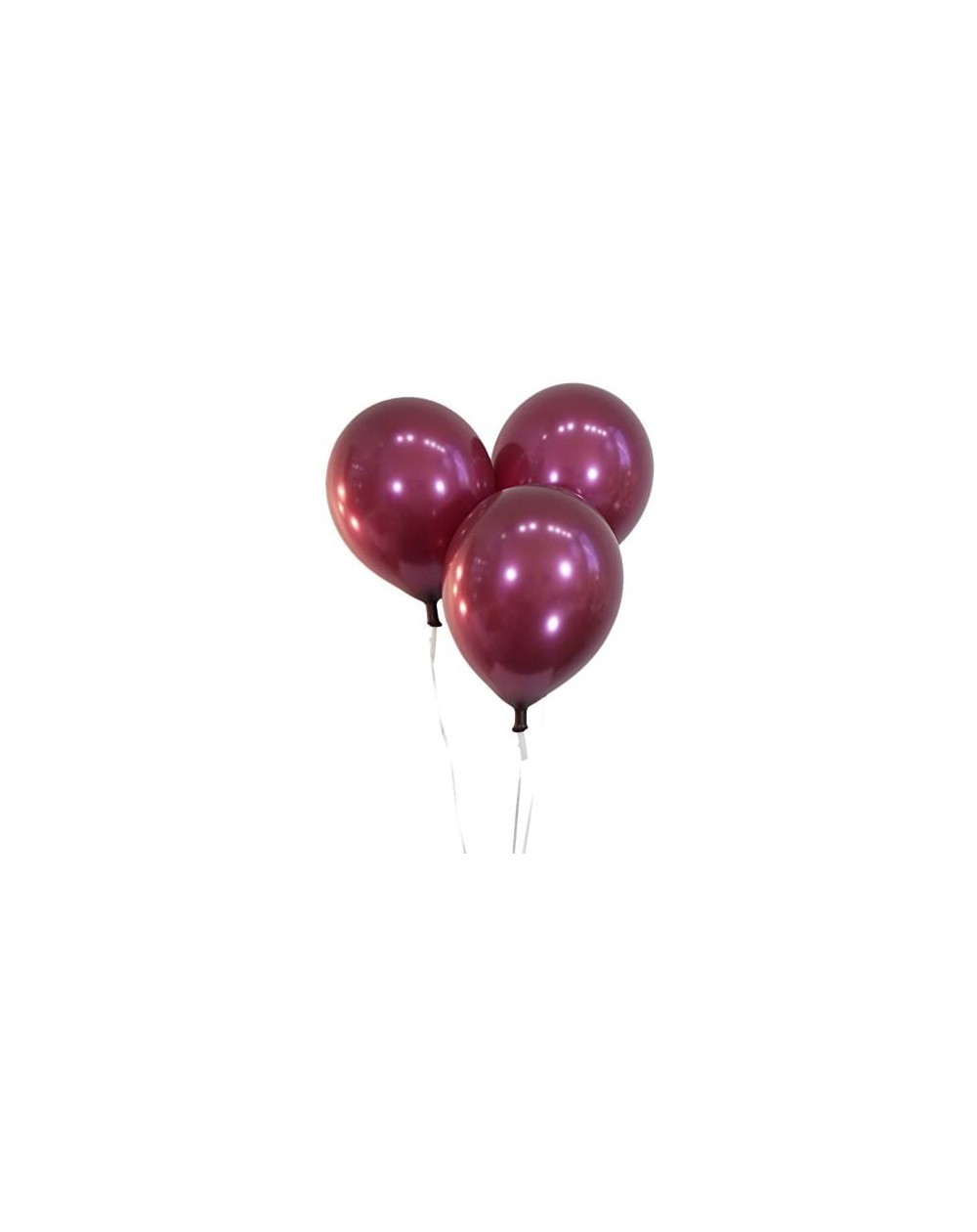 Balloons Creative Balloons 12" Latex Balloons - Pack of 100 Pieces - Metallic Burgundy - Metallic Burgundy - CO12MCWRU7V $22.05