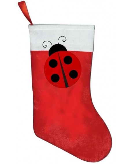 Stockings & Holders Ladybug Personalized Christmas Stocking - C0188T05YQM $17.78