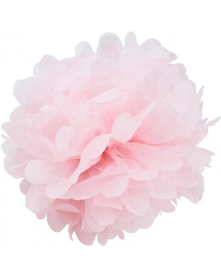 Tissue Pom Poms (Baby Pink 16") - Tissue Pom Poms Flower Party Decorations for Weddings- Birthday- Bridal- Baby Showers Nurse...