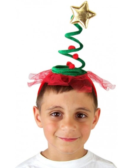 Hats Christmas Tree Spring Spiral Holiday Party Headband - CQ182M9EW6C $8.43