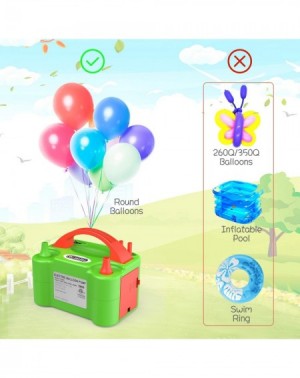 Balloons Balloon Pump- 110V 600W Portable Christmas Decorations Electric Air Balloons Pump with Dual Nozzle Blower/Inflator f...