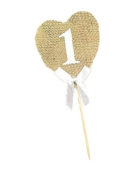 Banners & Garlands Burlap Hearts Flags Wedding Table Numbers 1-10 Rustic Table Decoration Pack Of 10 - Style 2 - CY12NT6UV7J ...