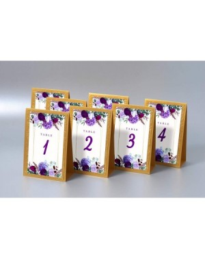 Place Cards & Place Card Holders Table Number Cards for Wedding or Other Events. 4x6 Inches- Double-Sided- Numbers 1-25 Plus ...