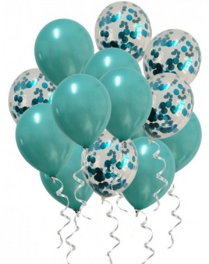 Balloons Metallic Teal Balloons Confetti Turquoise Balloons for Baby Shower Birthday Wedding Engagement Party Decorations - T...