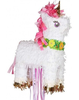 Piñatas Sparkling Unicorn Pinata Kit for Birthday Party- Includes Bat- Blindfold and 48pc Favor Pack - CK18QI4YGQD $33.02