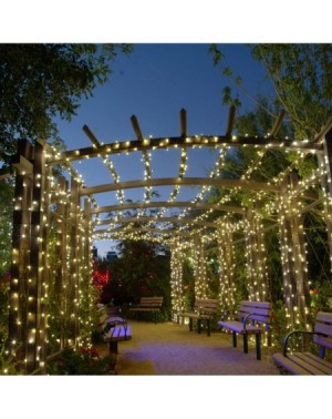 Outdoor String Lights 2PCS Solar String Lights- 39ft 100 LED Fairy Outdoor String Lights Decorative Lighting for Home- Lawn- ...