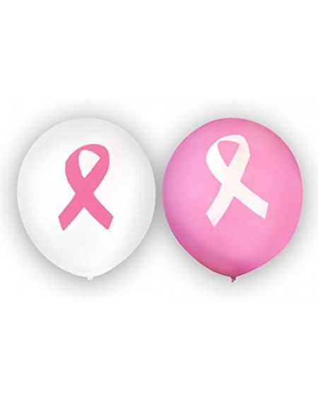 Balloons Breast Cancer Pink Ribbon Balloons - Pink Ribbon Balloon for Breast Cancer Awareness Fundraisers (25 Balloons - 2 Co...