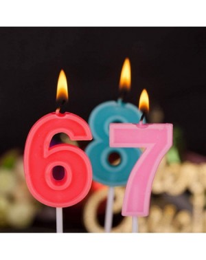 Cake Decorating Supplies 2.76" Large Extended XXL Multi-Color Happy Birthday Long Numbers Candles Cake Topper Decoration for ...