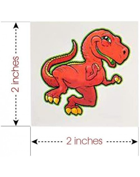 Party Favors Dinosaur Tattoos for Kids- Bulk Pack of 144- Non-Toxic 2 Inch Temporary Dino Tats- Dinosaur Birthday Party Favor...