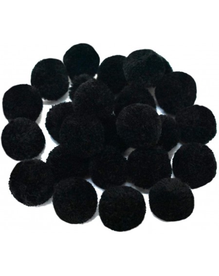 Tissue Pom Poms Pom Poms Ball for Craft and Hobby DIY Decoration (Black Color- 25 Pieces) - Black - CC18ILHOH9R $21.32