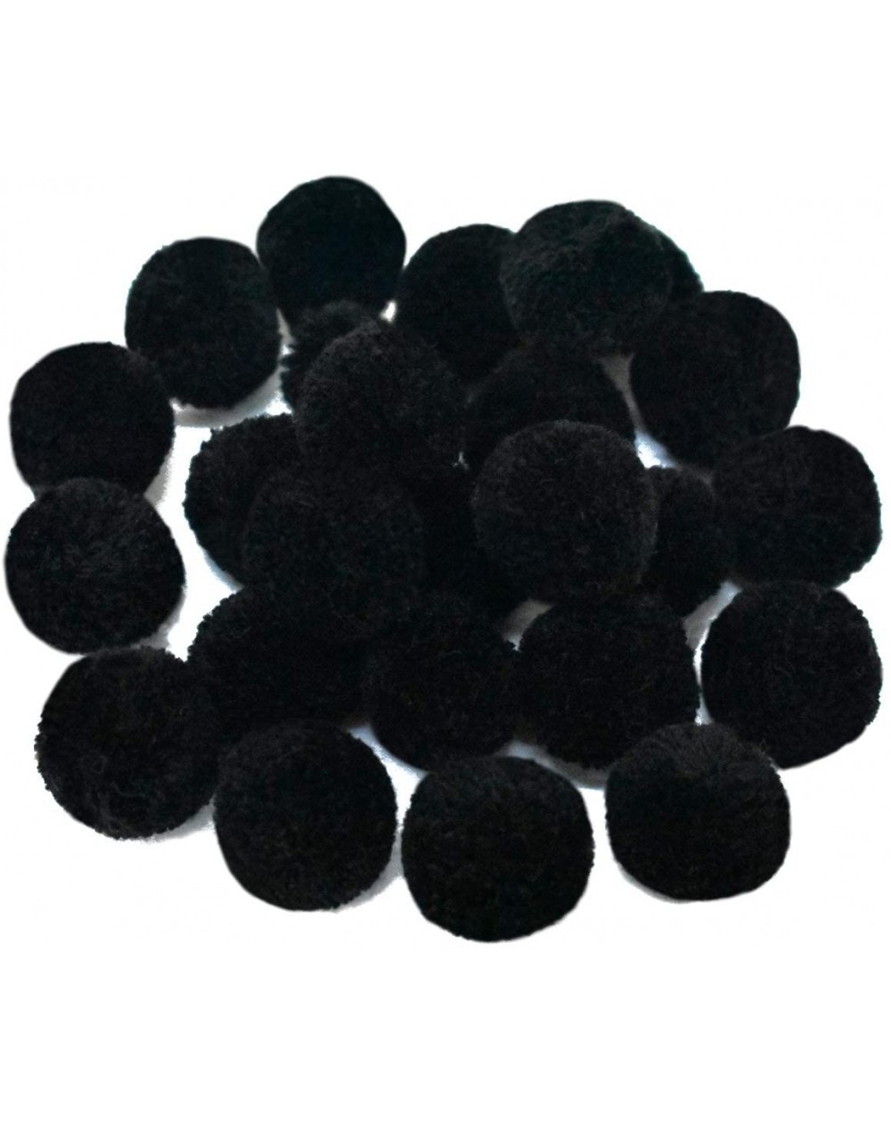 Tissue Pom Poms Pom Poms Ball for Craft and Hobby DIY Decoration (Black Color- 25 Pieces) - Black - CC18ILHOH9R $9.51