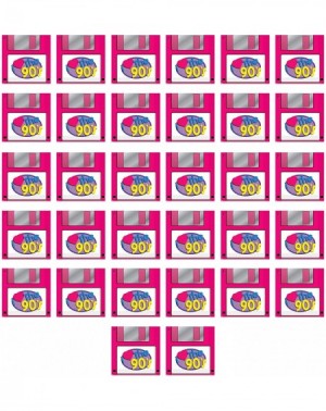 Tableware 53510 90's Floppy Disk Luncheon Napkins- 32 Piece- 2-Ply- Multicolored - C318O2KC4QA $9.80
