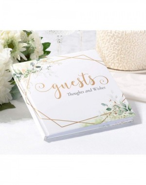 Guestbooks Botanical and Geometric Guest Book with Gold Accents- 0.65x8.25x8.15- Multi - C818YX3A758 $39.94