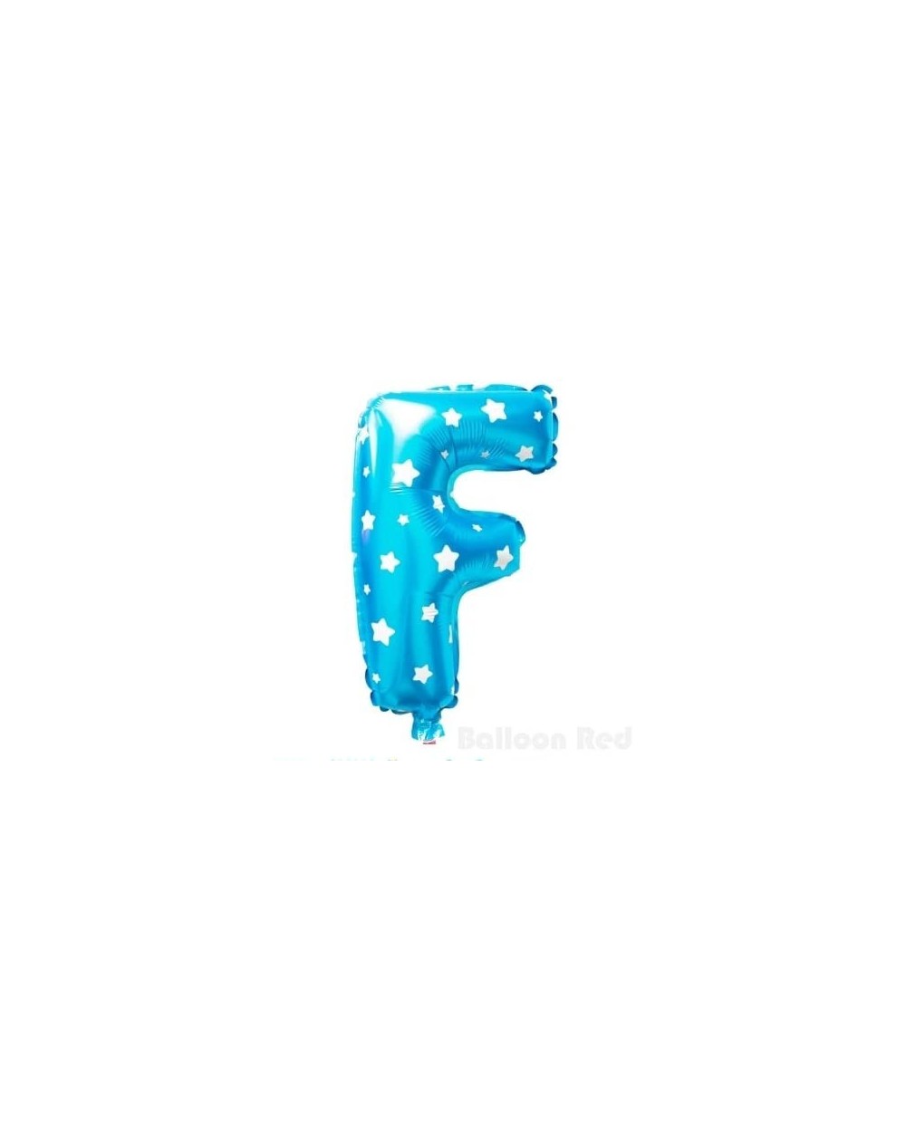 Balloons 16 Inch Foil Mylar Balloons for Party Wall Decoration (Premium Quality- Non-Floating)- Blue Stars- Letter F - Letter...