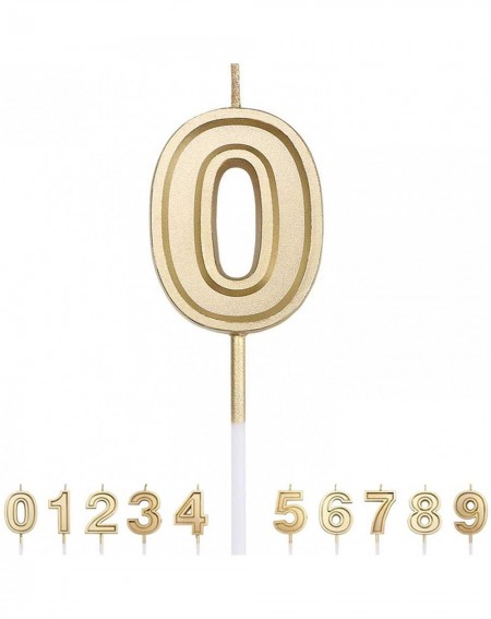 Birthday Candles Birthday Candle Numbers Gold Glitter Happy Birthday Numeral for Weddings- Reunions- Theme Party Perfect Baby...