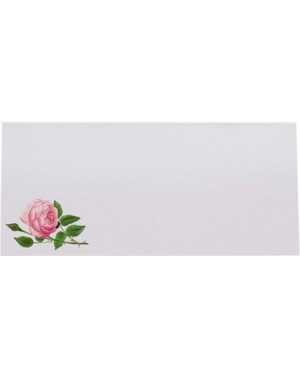Place Cards & Place Card Holders Pink Tea Rose Printable Place Cards- Set of 60 (10 Sheets)- Laser & Inkjet Printers - Perfec...