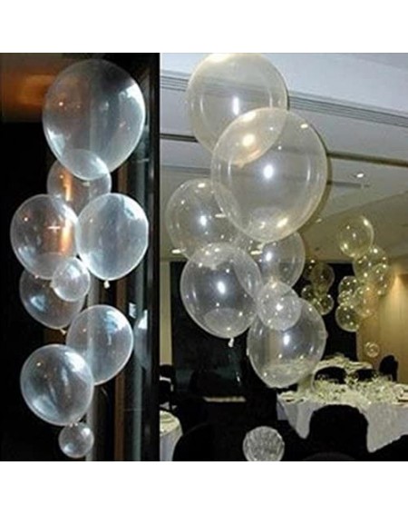 Balloons 50 pcs Clear Transparent Balloons- 12inch Round Clear Latex Balloons for Brithday Balloon Wedding Balloon decoration...