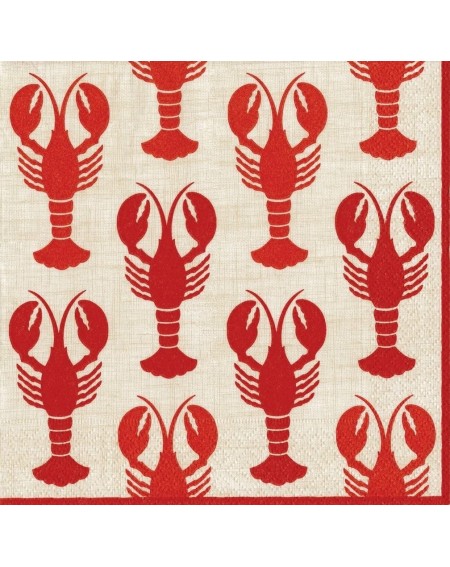 Tableware Entertaining with Lobsters- Cocktail Napkin- Box of 40 - C811TGJX5P5 $38.95