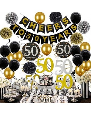 Banners & Garlands 50th Birthday Gifts For women 50th Birthday Decorations For women Cheers to 50 Years Banner 50 Birthday de...