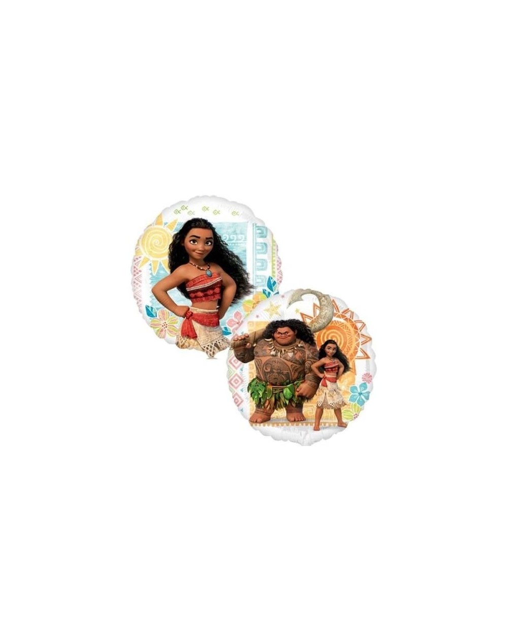 Balloons (2) Moana 18" Baby Shower Birthday Party Supplies Foil Mylar Helium Balloons Decorations Movie Double Sided - CC12O4...