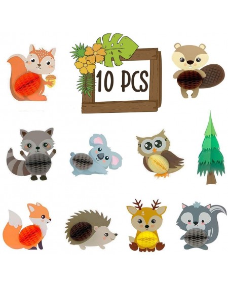 Centerpieces 10 PCS Woodland Animals Honeycomb Centerpieces 3D Table Decorations for Party Favors Honeycomb Animals for Baby ...