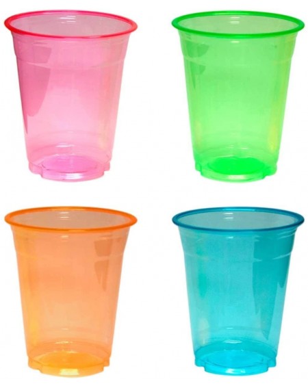 Tableware Soft Plastic 16-Ounce Party Cups/Pint Glasses- 20-Count- Assorted Neon - CC12IPY5SS3 $21.34