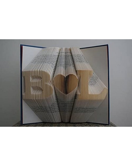 Guestbooks Folded Book Art Anniversary gift Two initials with a heart Gift for Him or Her Wedding Decor Personalized Wedding ...