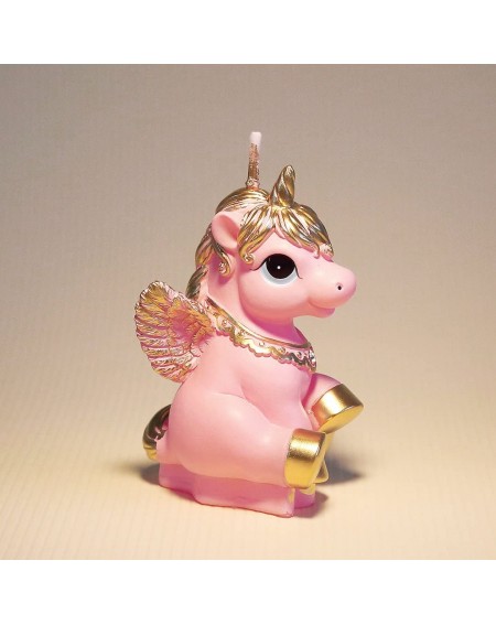 Birthday Candles Birthday Candles Smokeless Cake Topper Unicorn Candle for Party Supplies and Wedding Favor (Pink) - CH18EIN7...