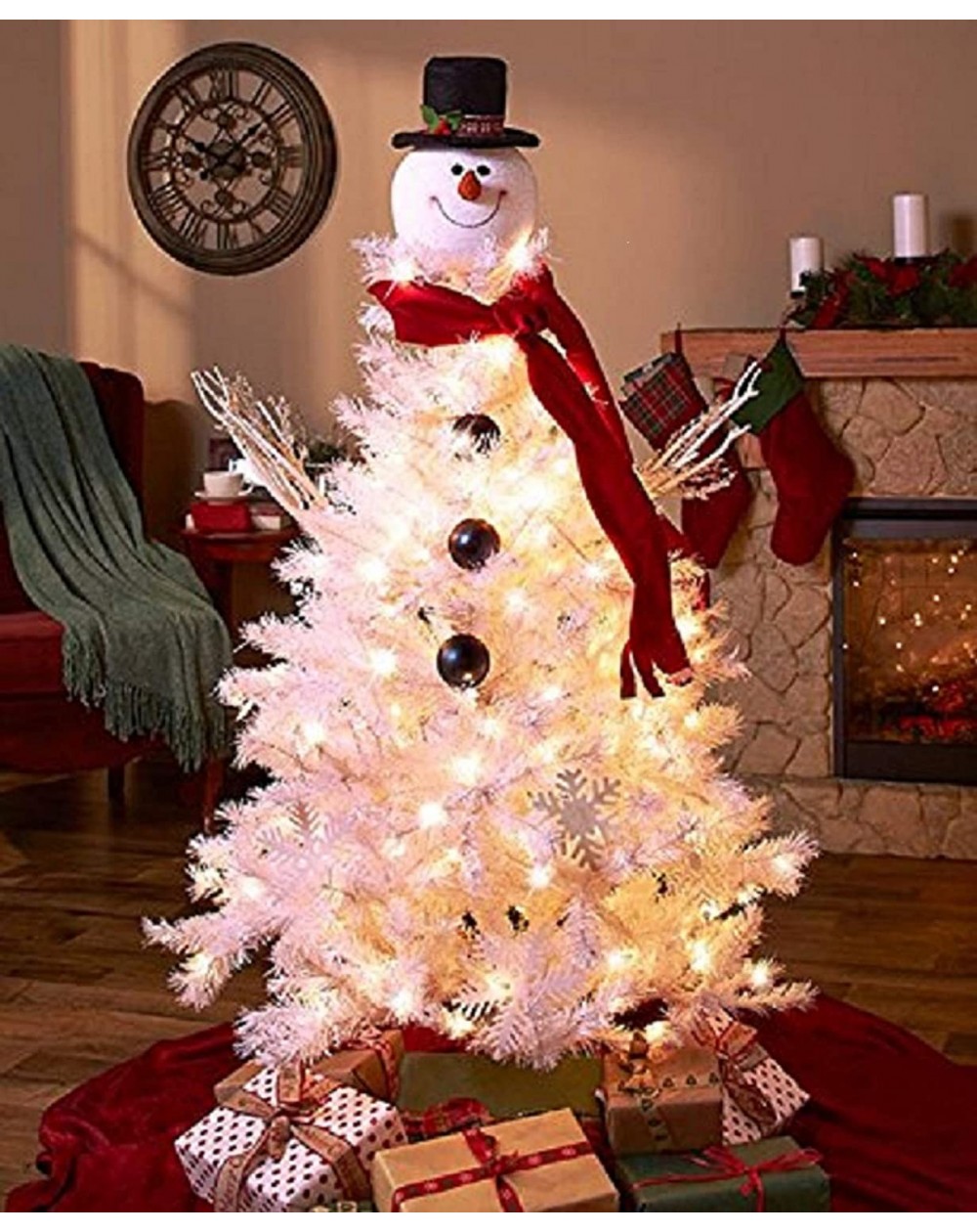 Tree Toppers The Collection Snowman Tree Topper - C3187I9TL4Z $47.22