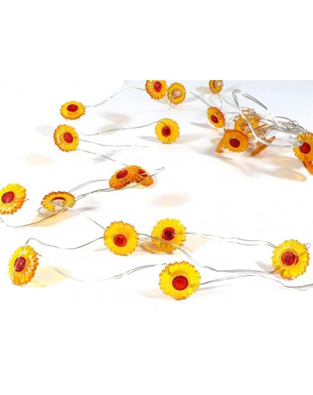Indoor String Lights 70316 Battery Operated Stringlights Sunflowers Plastic Home Decor - CI189K9W2EX $14.65