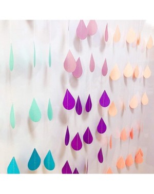 Banners Baby Shower Wedding Birthday Party Decorations Paper Bunting Raindrop Banners Flags Garlands (Pink) - CX18HOCM8YU $11.29