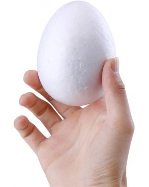 Centerpieces 10pcs White Foam Egg for Easter- DIY Handmade Painting Egg(10cm-10pcs) - CQ18AI4YCHO $10.67