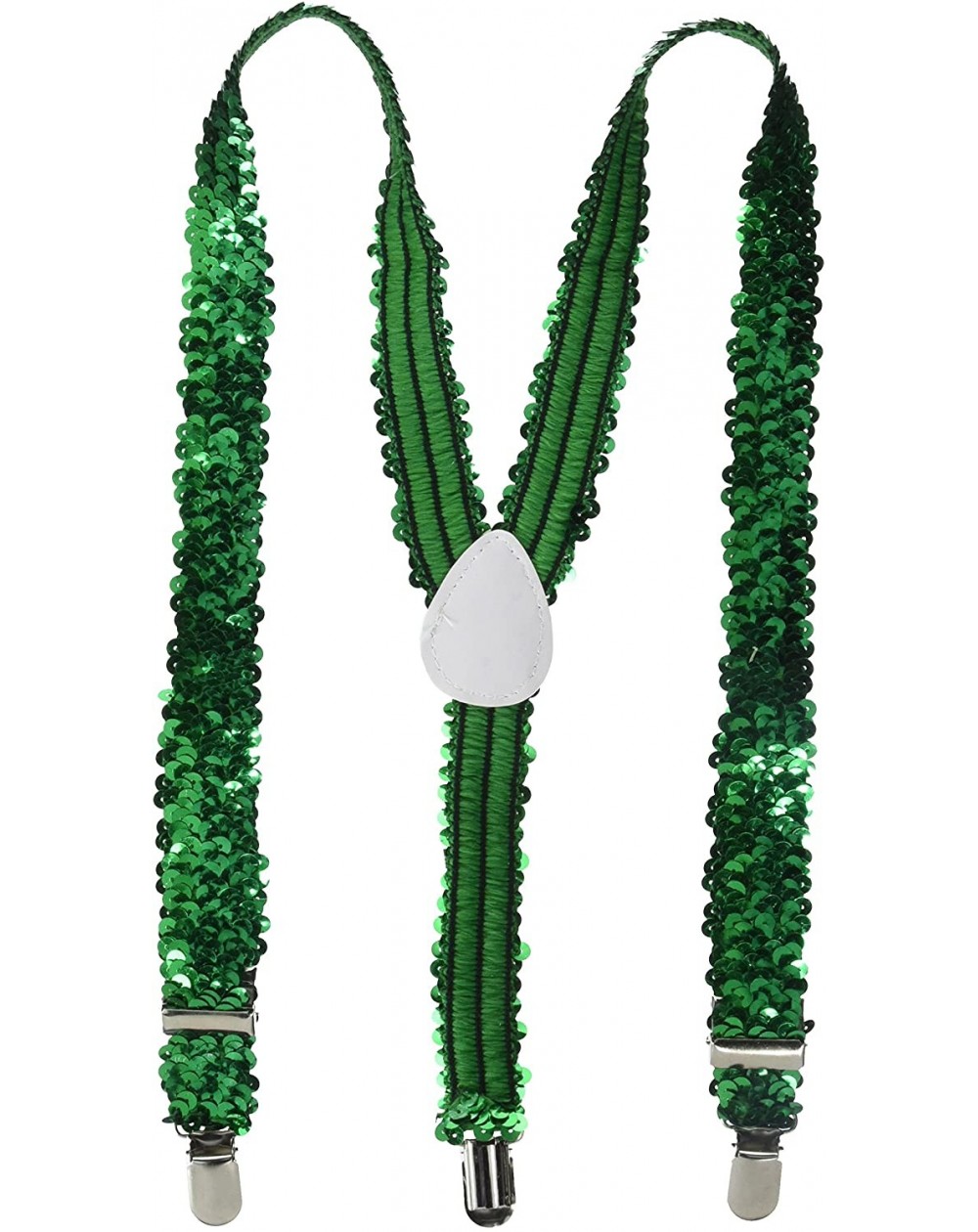 Favors Sequined Suspenders (green adjustable) Party Accessory (1 count) (1/Pkg) - Green - CX115Y1R4VP $20.86